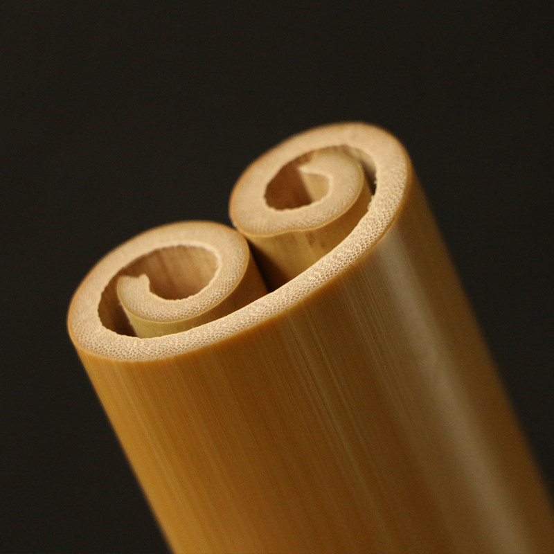 一物一拍天然异形卷竹手工精工镜面7000打磨竹编