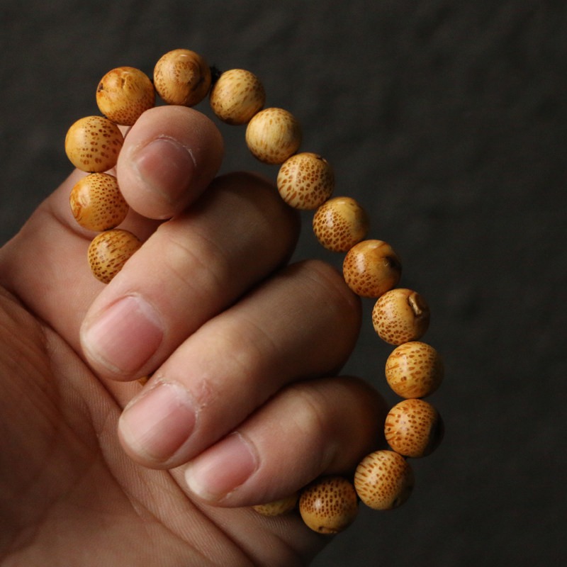 满钉老竹根手工精工打磨直径厘米手串手持把玩竹编