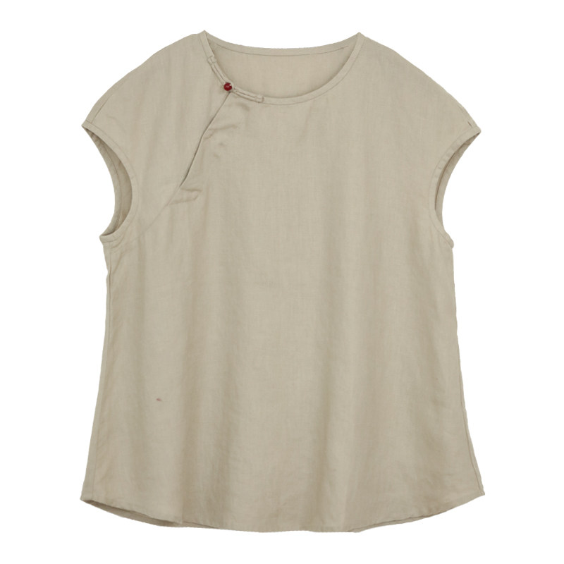 da_zhuo ] 天使爱美丽 .苎麻半袖衬衫小布衫 60519