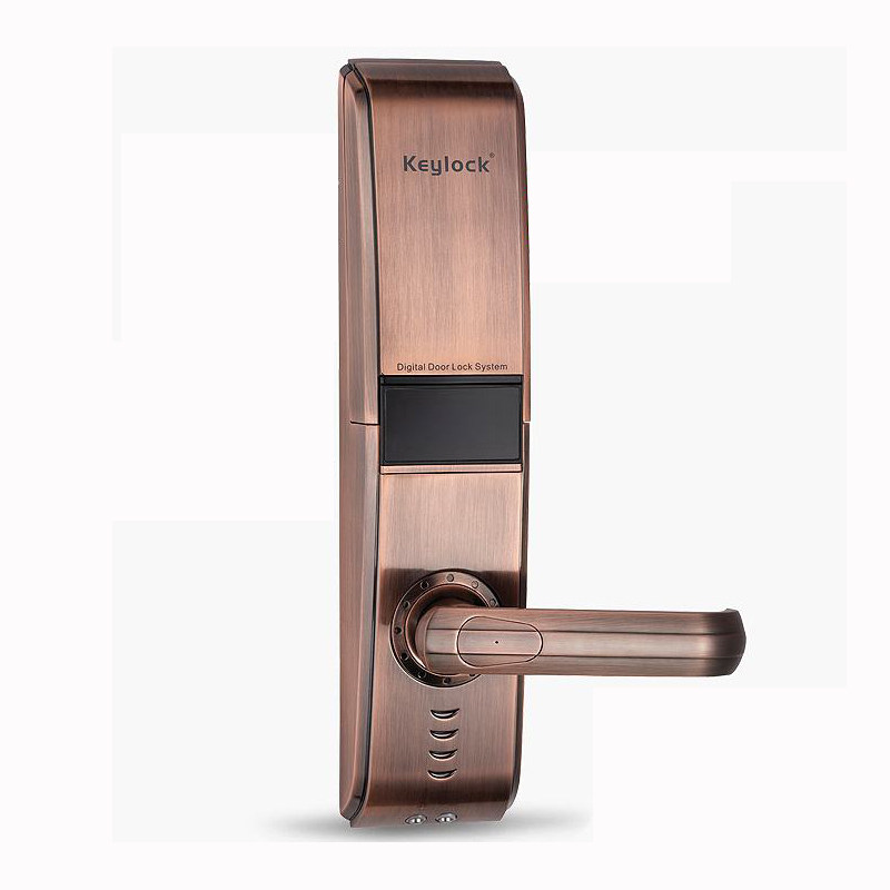 keylock第吉尔指纹家用防盗入户智能密码锁滑盖电子智能门锁