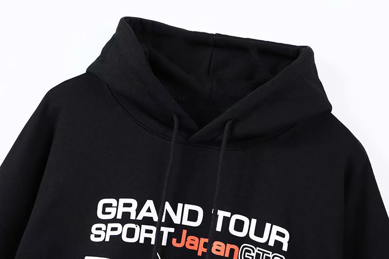 brandymelville官网日本赛车字母印花上衣连帽宽松加绒卫衣