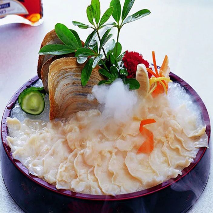 鲜活象拔蚌新鲜野生象鼻海鲜水产即食刺身酒店象拔蚌