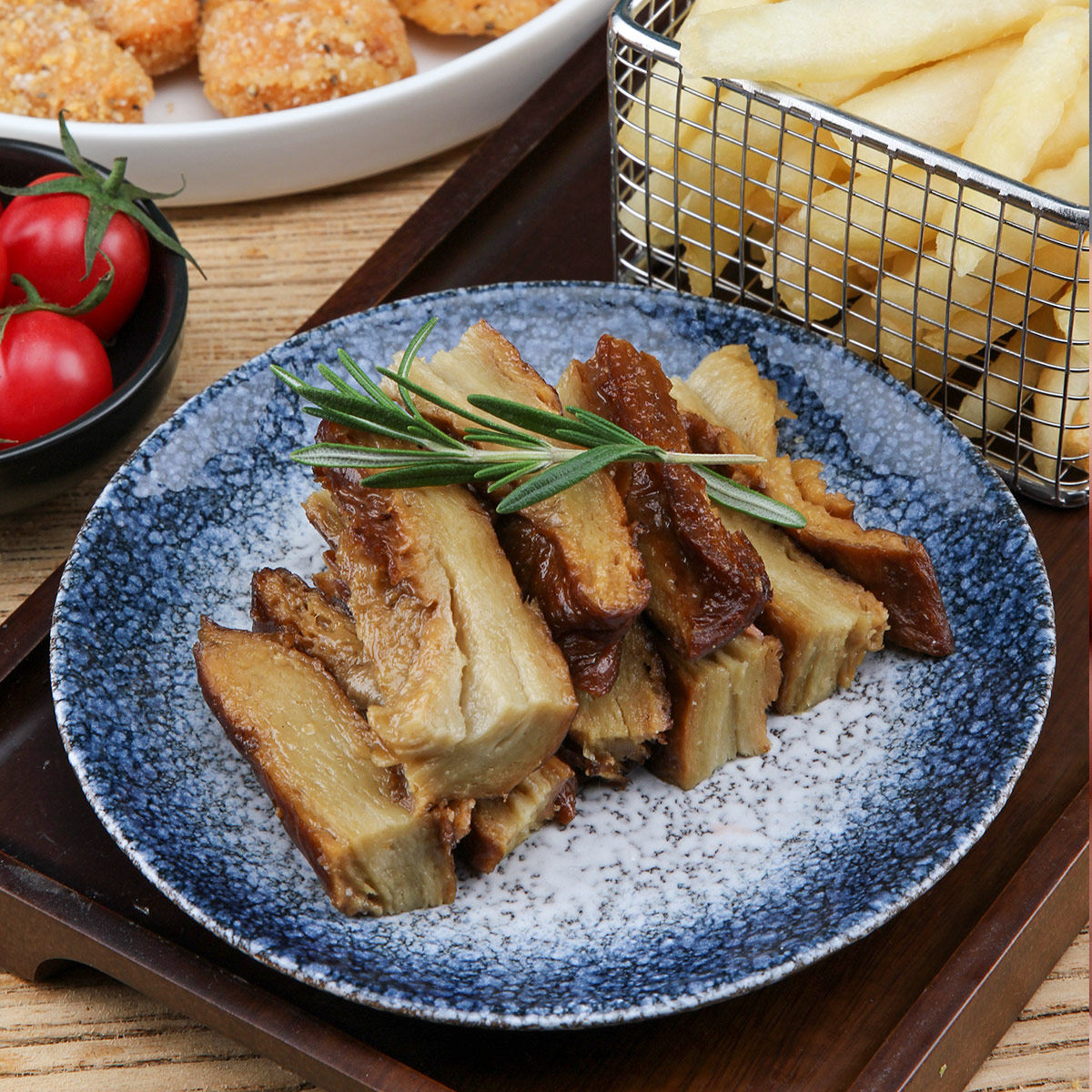 台湾风味香熏面筋200g素食纯素食品佛家寺院素肉