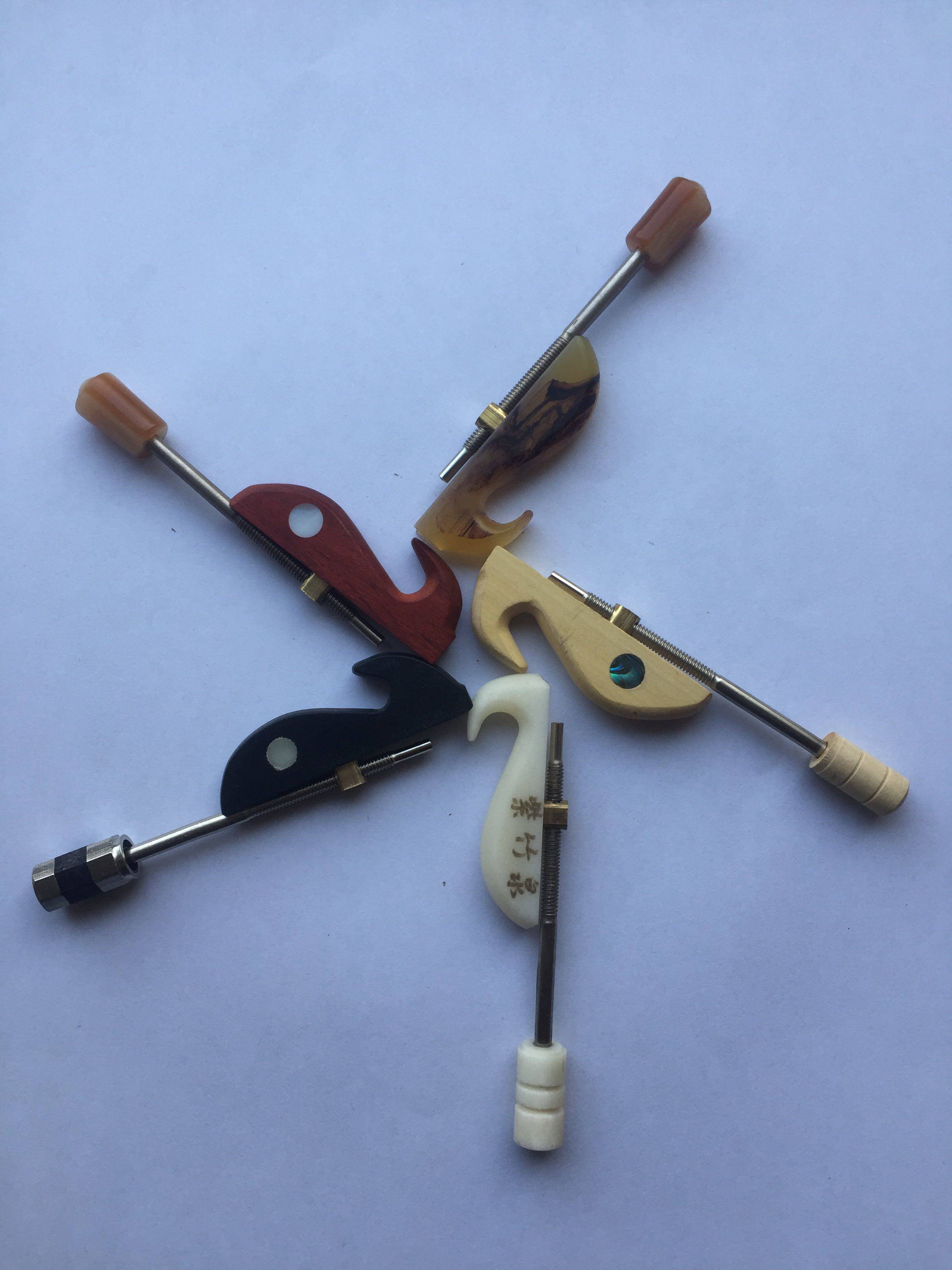 二胡胡弓弓子鱼钩小鱼挂钩黑色紫檀黄杨骨质二胡