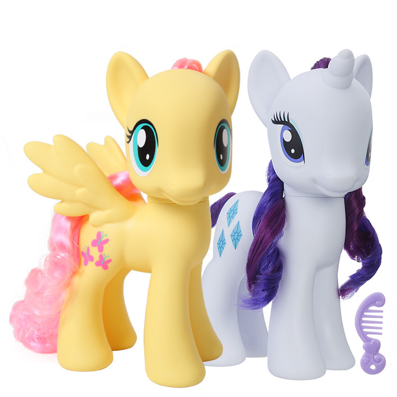 孩之宝玩具小马宝莉8寸尺寸基础小马紫悦柔柔珍奇过家家玩具