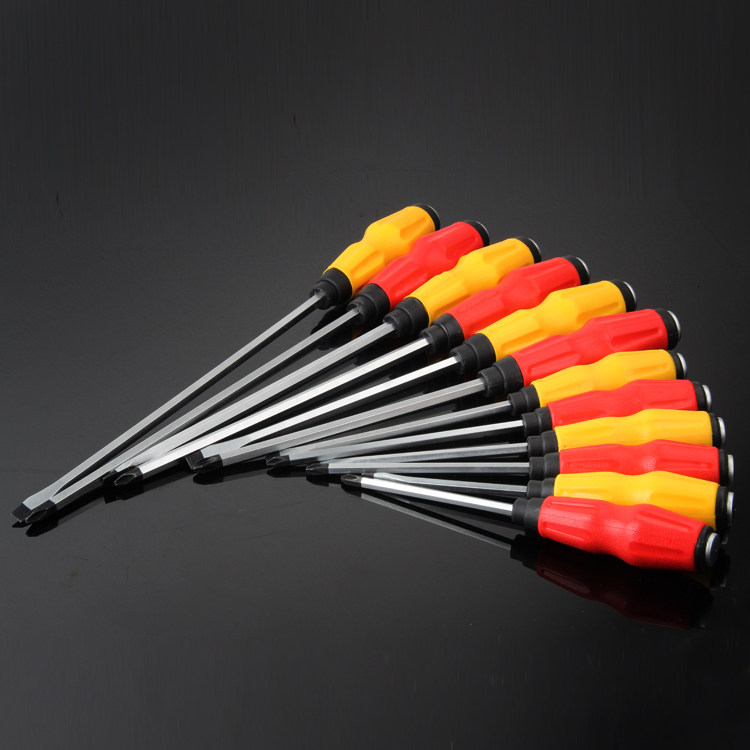 十字螺丝刀长杆一字起大号长柄加粗特大加长超长重型超硬启子工具