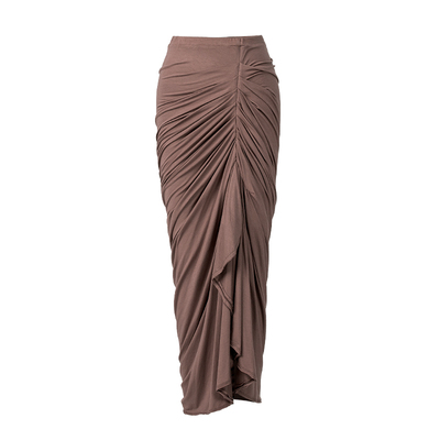 rimless无边原创设计不规则针织缠绕半身裙褶皱高腰一步裙子女夏