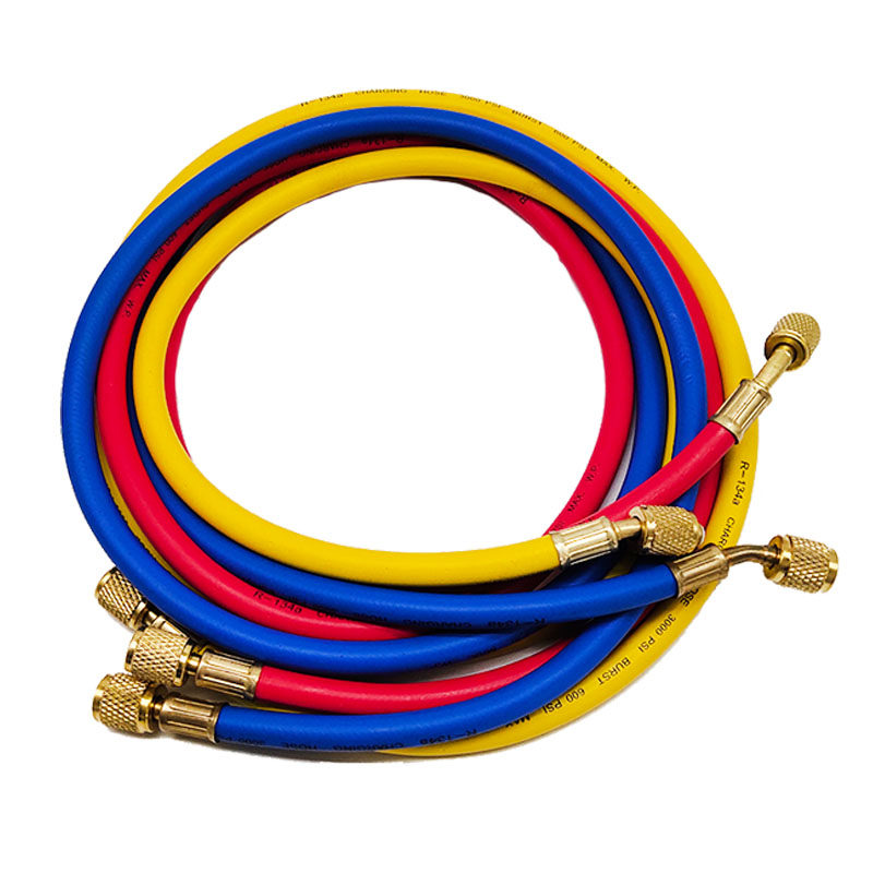 胶管汽车空调冷媒开瓶器加注三色加液管加氟管高低压空调配件