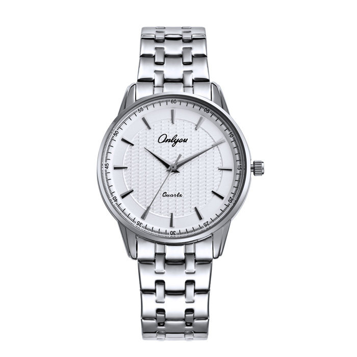 正品onlyou情侣手表奥利妮onlyyou情侣表一对钢带时尚国产腕表