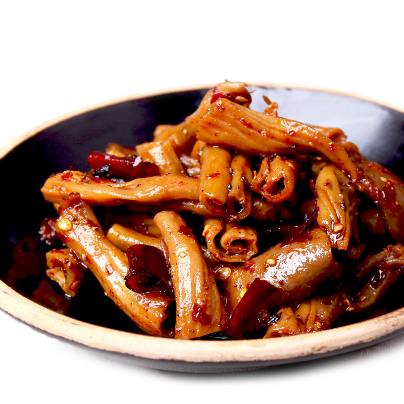香辣卤麻辣鸭肠头200g 肖三婆私房菜四川特产零食小吃鸭郡把美食