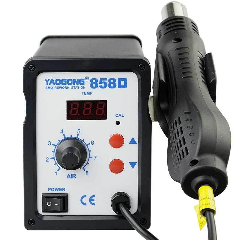 热风8586数显恒温枪拆焊台700w调温大功率枪修热风枪