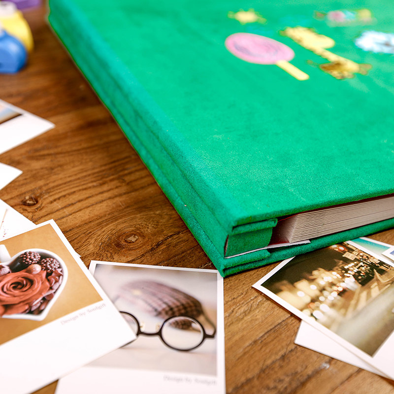 18寸自粘式覆膜粘贴式diy手工相册影集结婚情侣恋爱宝宝纪念册本