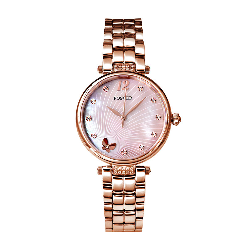 新款宝时捷手表女时尚潮流防水贝母面石英保时捷女士手表50071