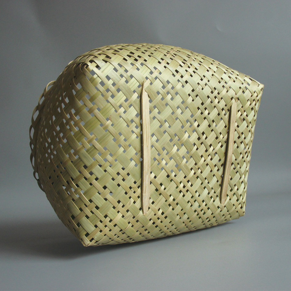 竹编手工制品镂空竹筐水果蔬菜收纳鸡蛋蓝家竹编