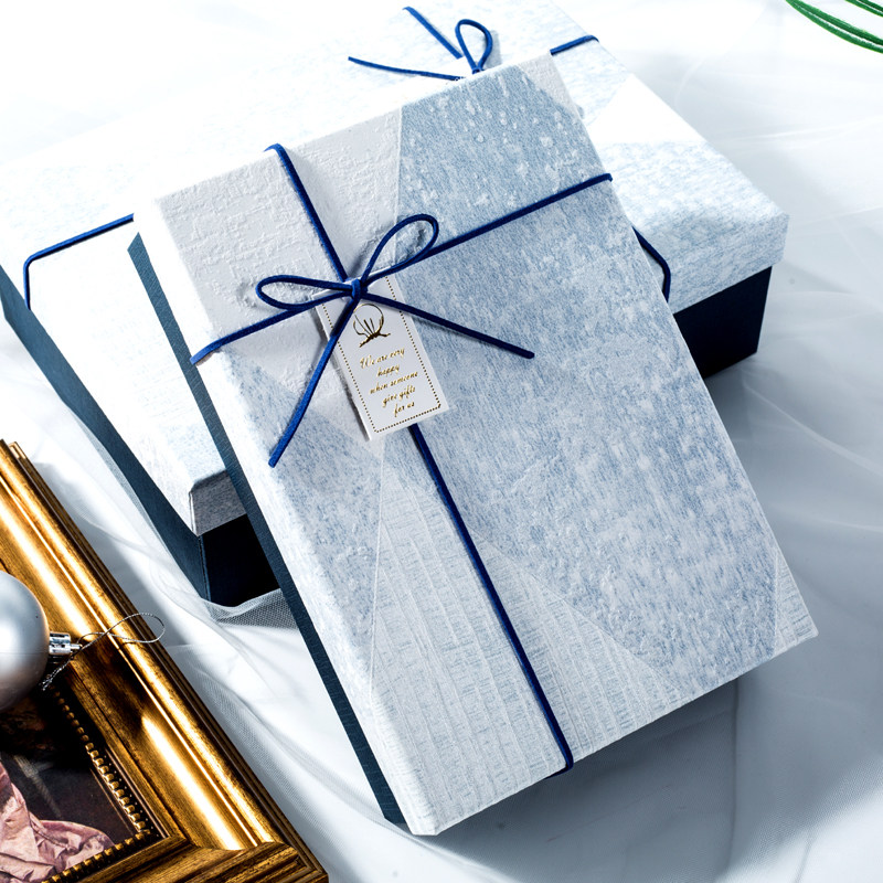 大号礼品盒商务款礼物盒 衣服鞋子包装盒长方形定做 大码简约礼盒