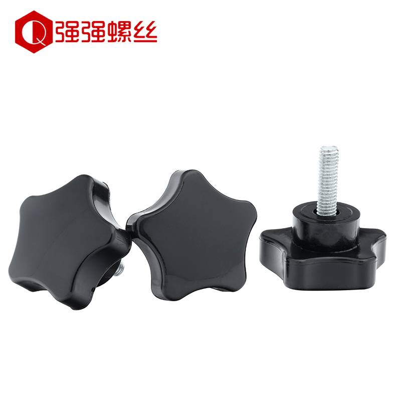 五星梅花手拧螺丝/把手螺栓五角星塑料头手柄螺丝m6m8m10(头径39)