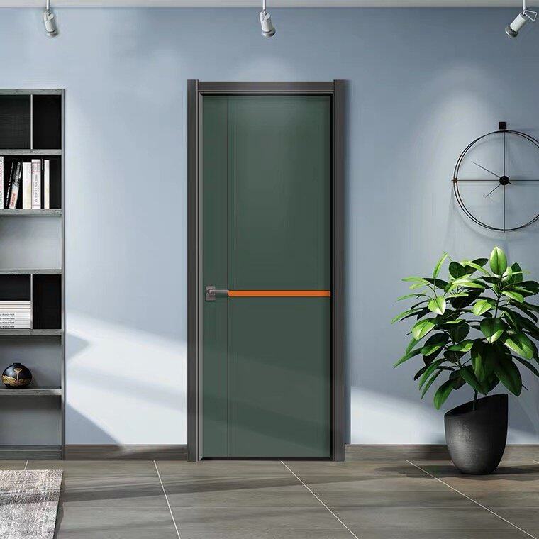 木门轻奢极简生态卧室房间门碳现代简约极窄室内门卧室门