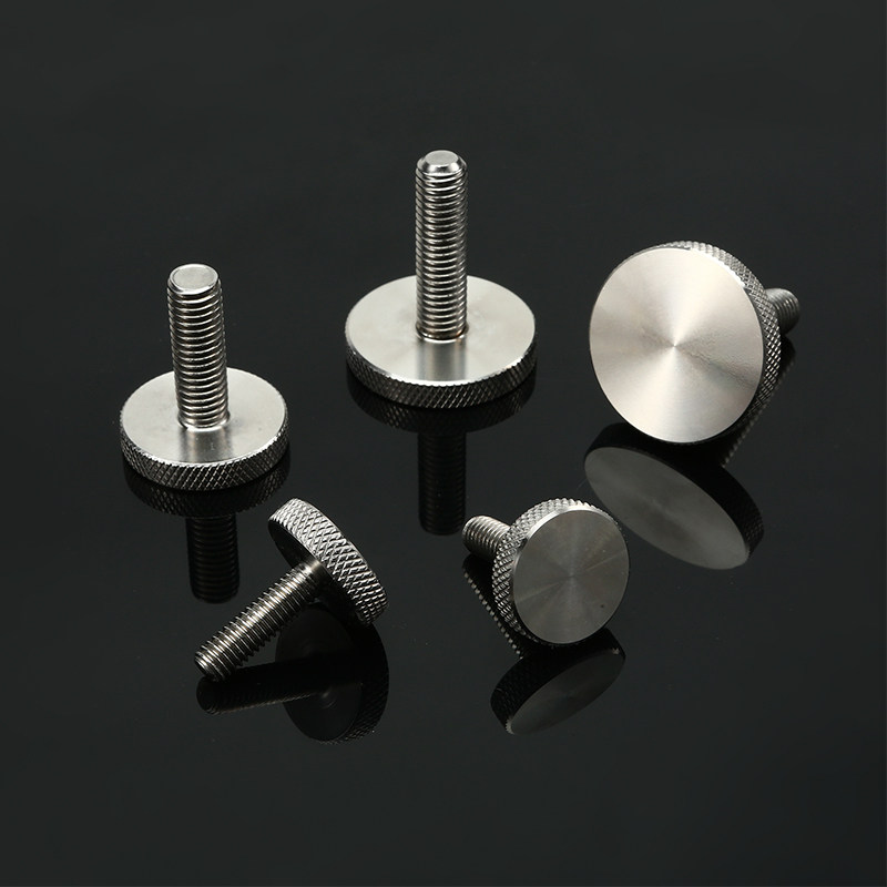 不锈钢手拧滚花螺丝国标平头螺钉螺栓非标定制螺栓