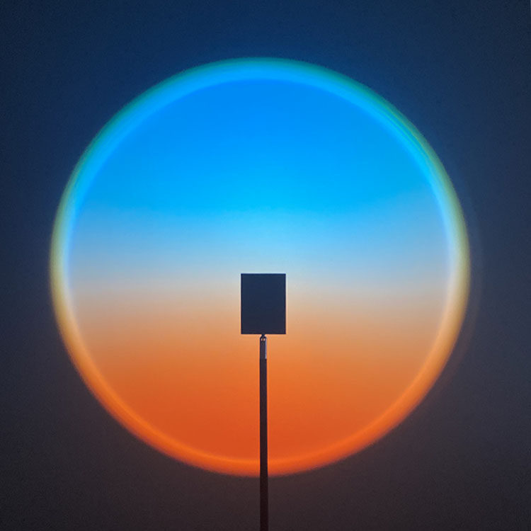 新款日落2021地平线日不落氛围夕阳落地灯破晓晓灯装饰落地灯