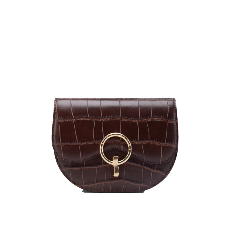 > mister eight > mister eight复古设计鳄鱼纹头层牛皮迷你小包腰包
