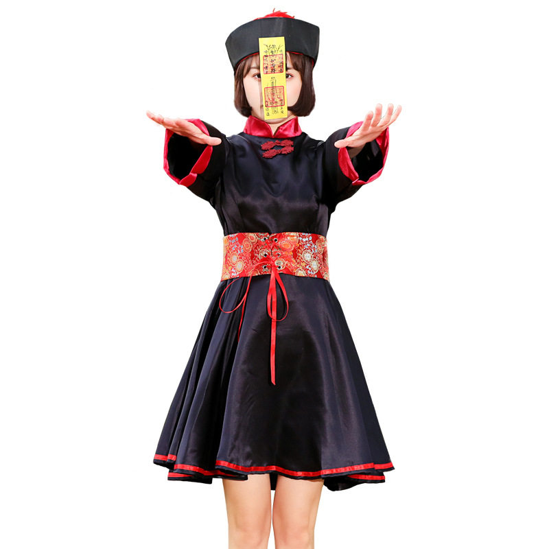 万圣节儿童服装僵尸服女大人派对幼儿园化妆舞会演出民族服装