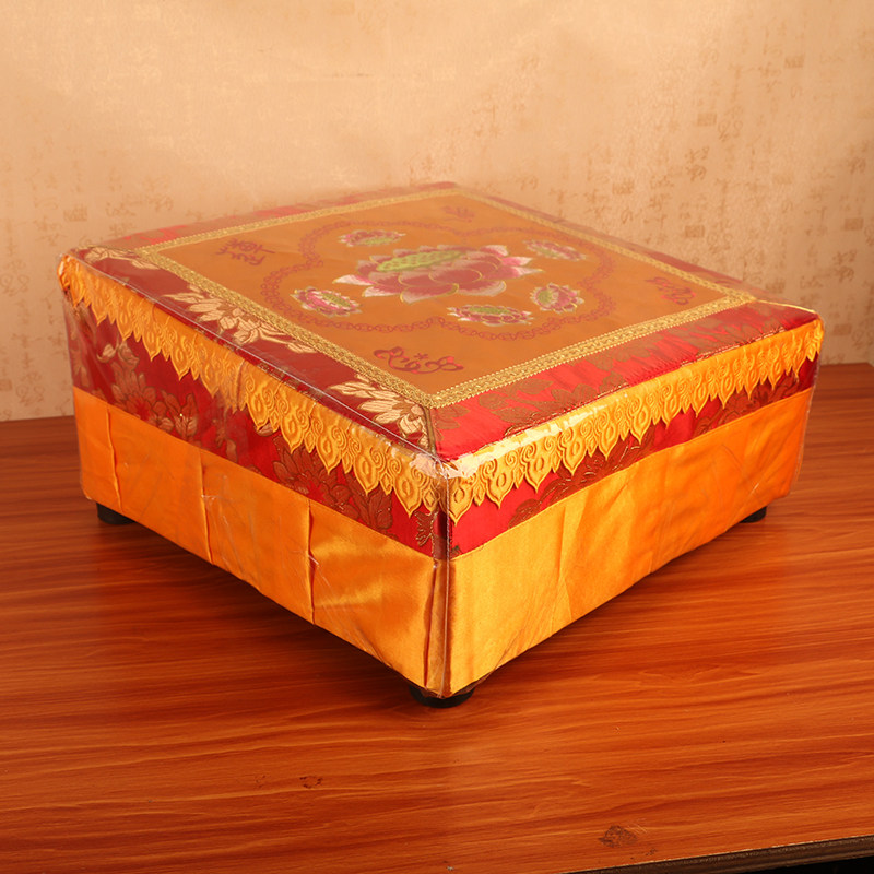 拜凳寺庙莲花拜垫拜佛垫家用磕头跪垫拜佛堂实木加厚大拜垫蒲团
