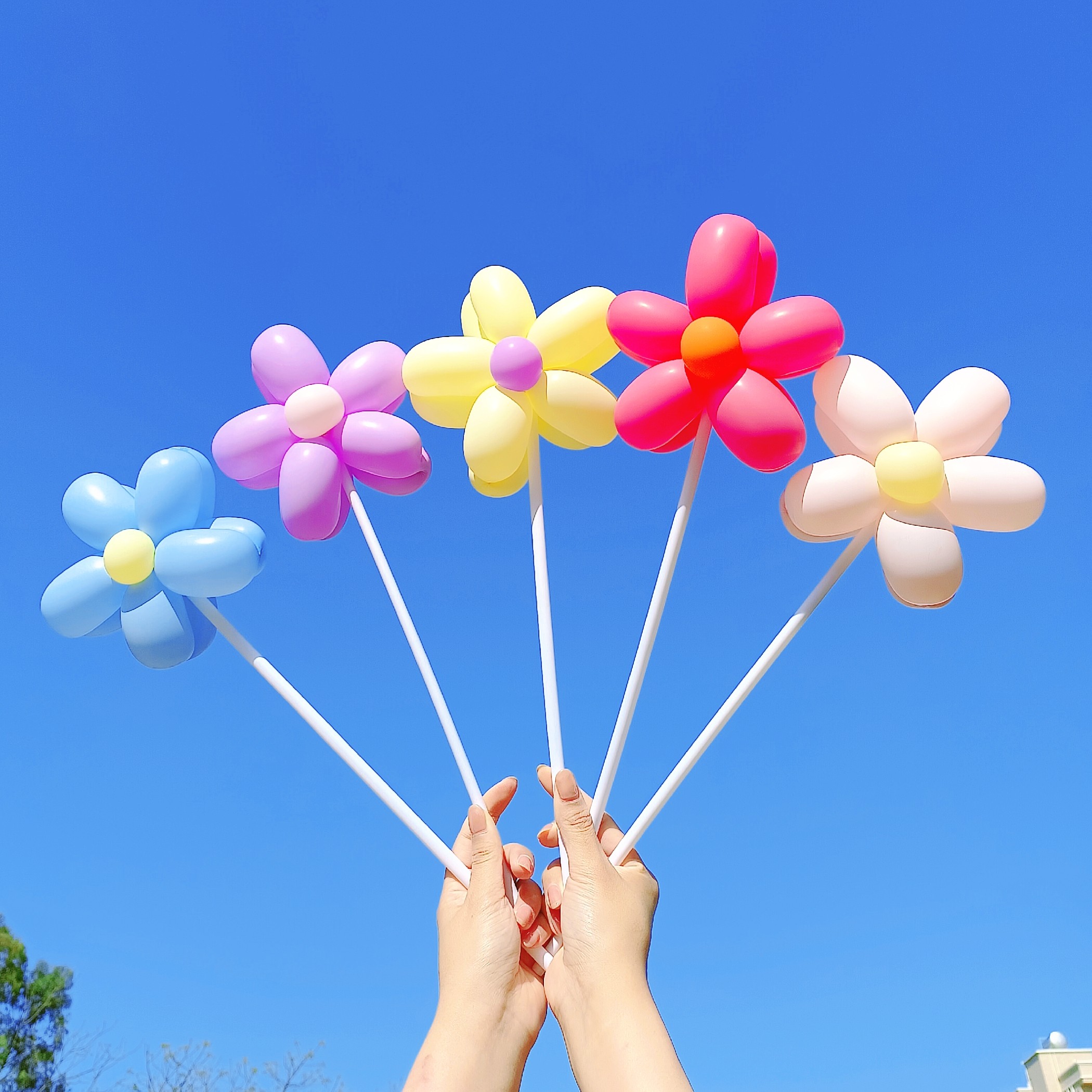 气球小红书同款小花花朵花束春游野餐生日户外气球