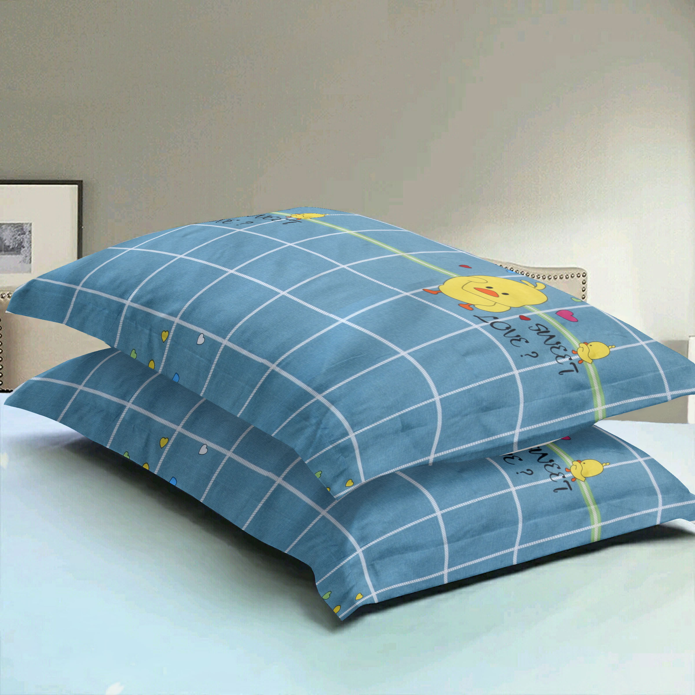 枕套100全棉单人双人枕头套拉链学生方包靠垫枕套