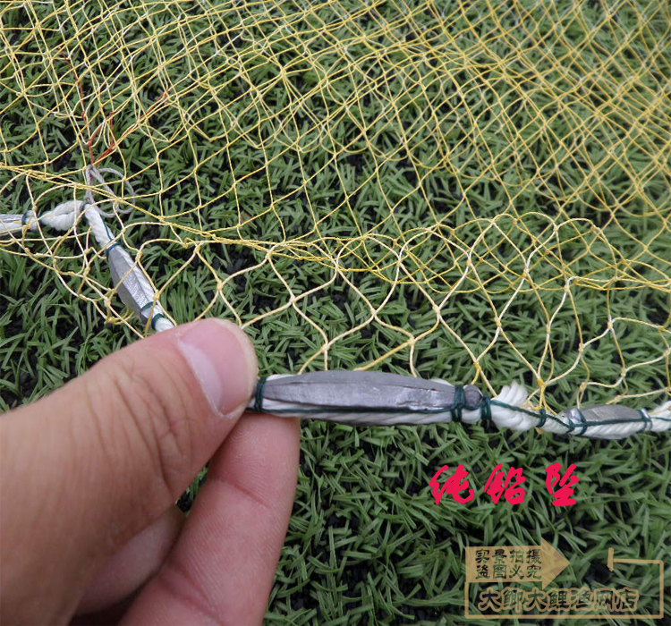 低价手工渔网漩网白单丝手撒网抛网一指眼尼龙旋网尼龙线网兜渔网