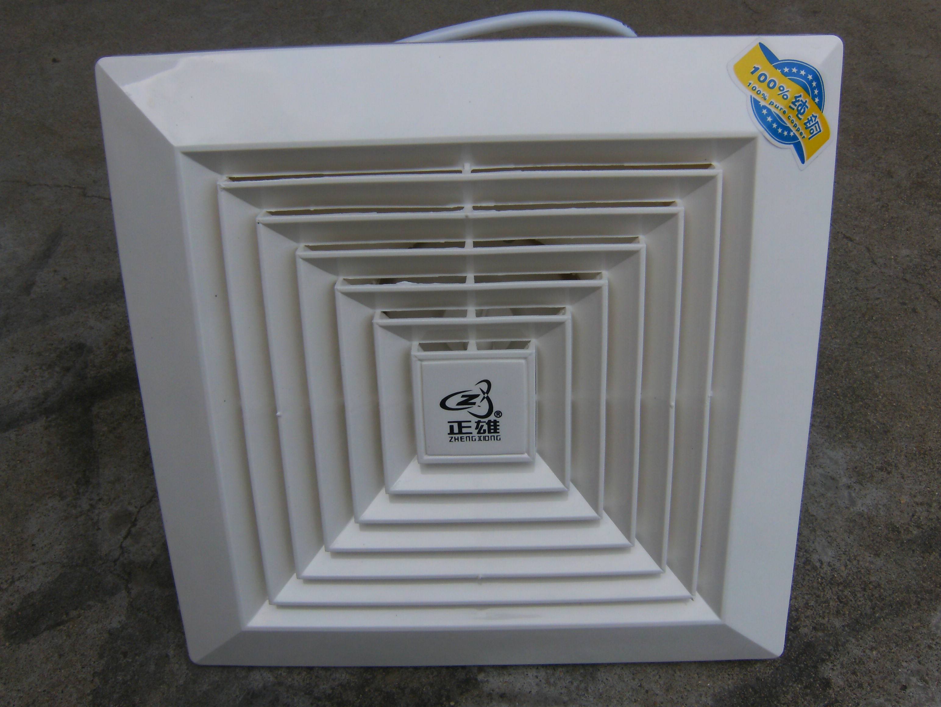 正阳厂正雄正帝天花管道排气扇吸顶吊顶换气扇12寸风扇