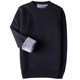 Plush thick sweater men's youth winter round neck warm bottoming sweater low-neck winter men's dad Plush thick sweater men's youth winter round neck warm bottoming sweater low-neck winter men's dad