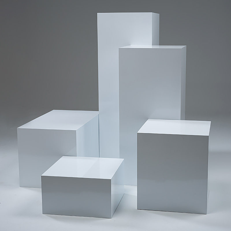 模特高低展示台服装店流水展示架方形几何体直播地台展示地台