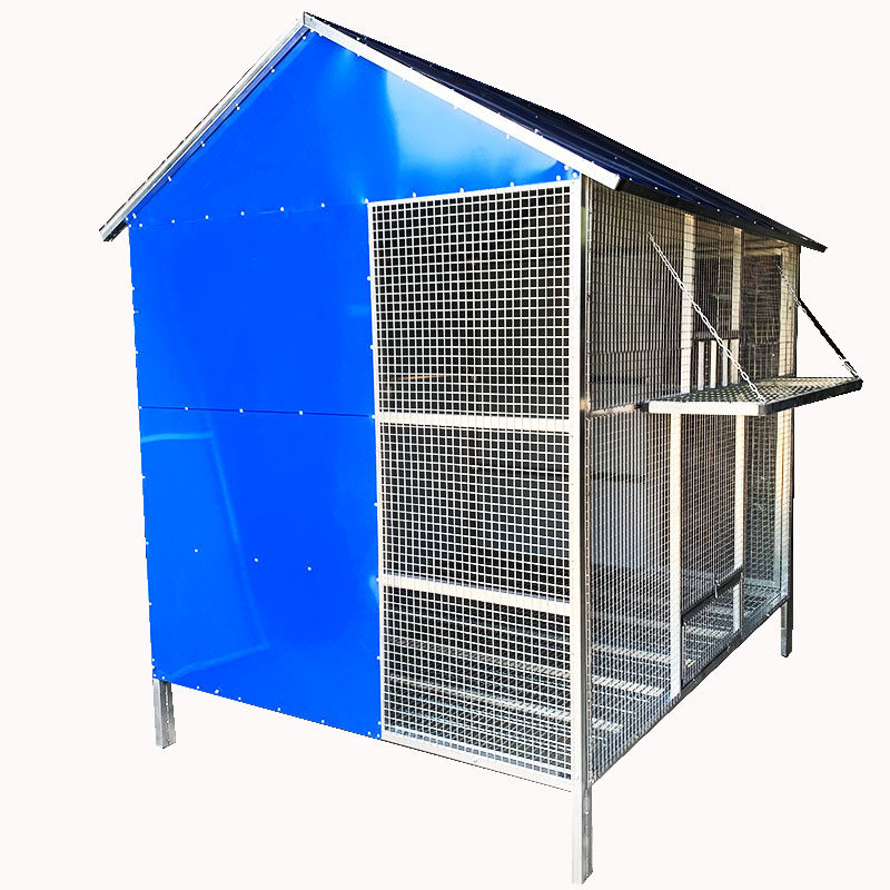 鸽笼鸽舍镀锌尖顶拼装鸽子家用大号养殖笼子笼子