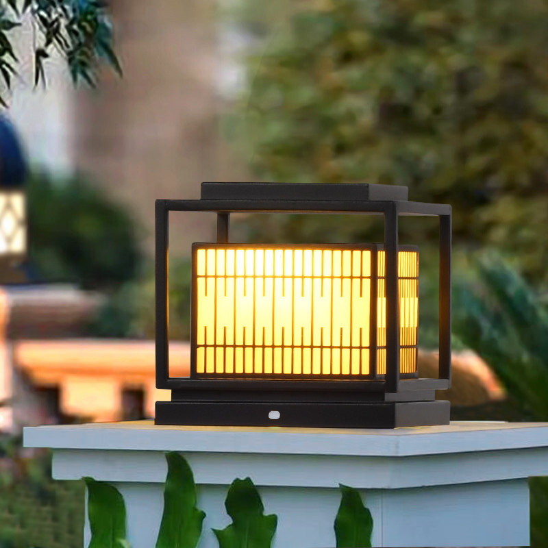 太阳能柱头头灯户外防水门柱别墅花园大门景观景观庭院灯饰