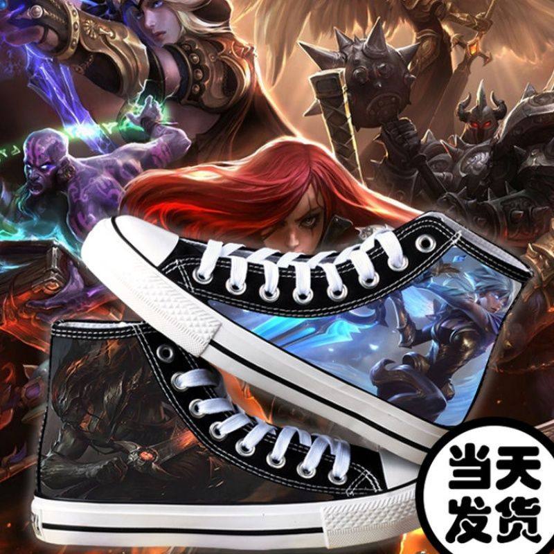 游戏周边英雄联盟lol瑞文亚索帆布布鞋礼物ez帆布鞋