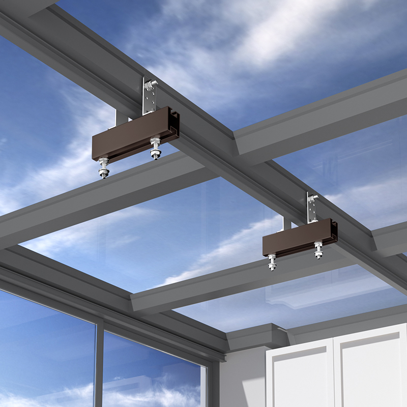 卡瑞琪阳光房电动晾衣架支架安装神器底座吊座玻璃塑料衣架