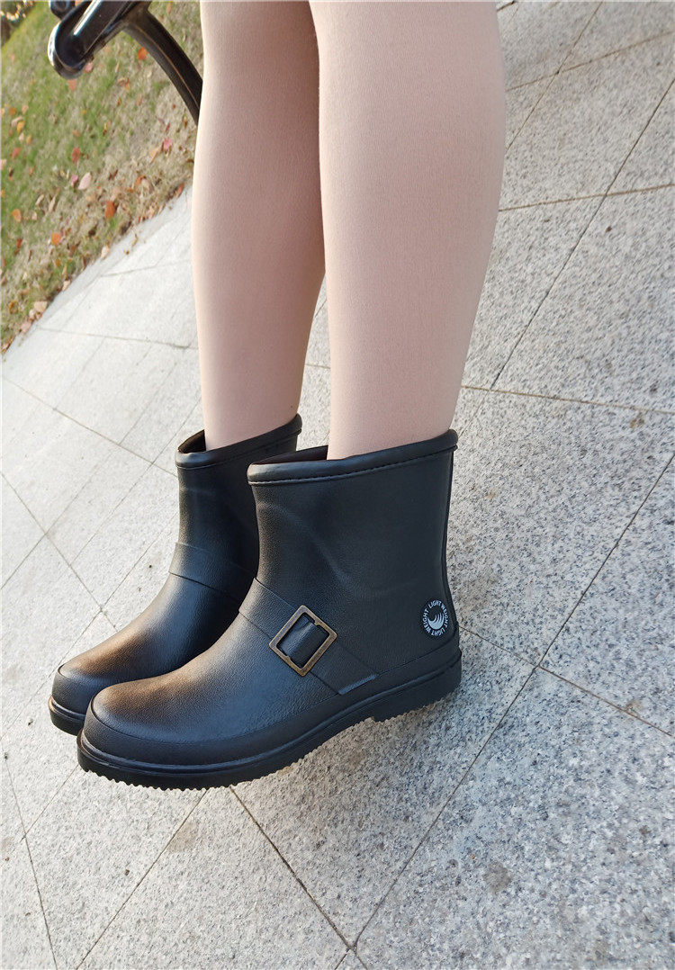 时尚轻便雨靴雨鞋款外穿短筒日韩水鞋低筒塑料雨鞋