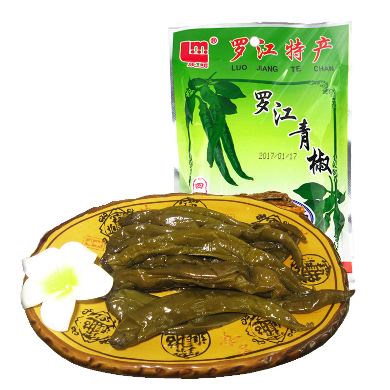 青椒罗江100g四川特产酱油腌制新鲜开胃下饭腌制