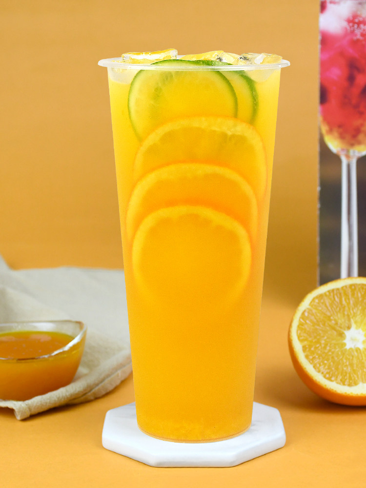 鲜活橙汁鲜绿柳橙果肉浓缩香橙多种口味840ml浓缩果蔬汁