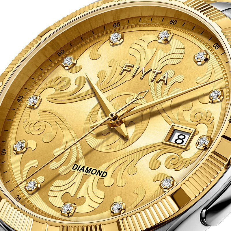 飞亚达祈福系列18k金手表男女全自动机械表正品手表888001