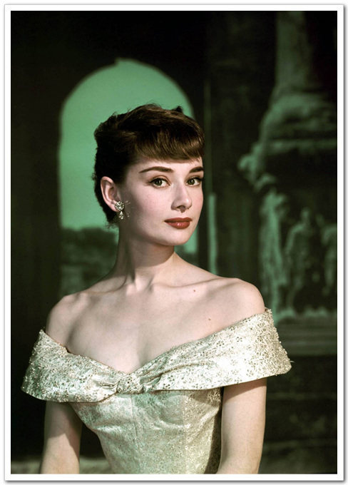 明星奥黛丽赫本电影海报肖像剧照装饰画画芯经典现代装饰画