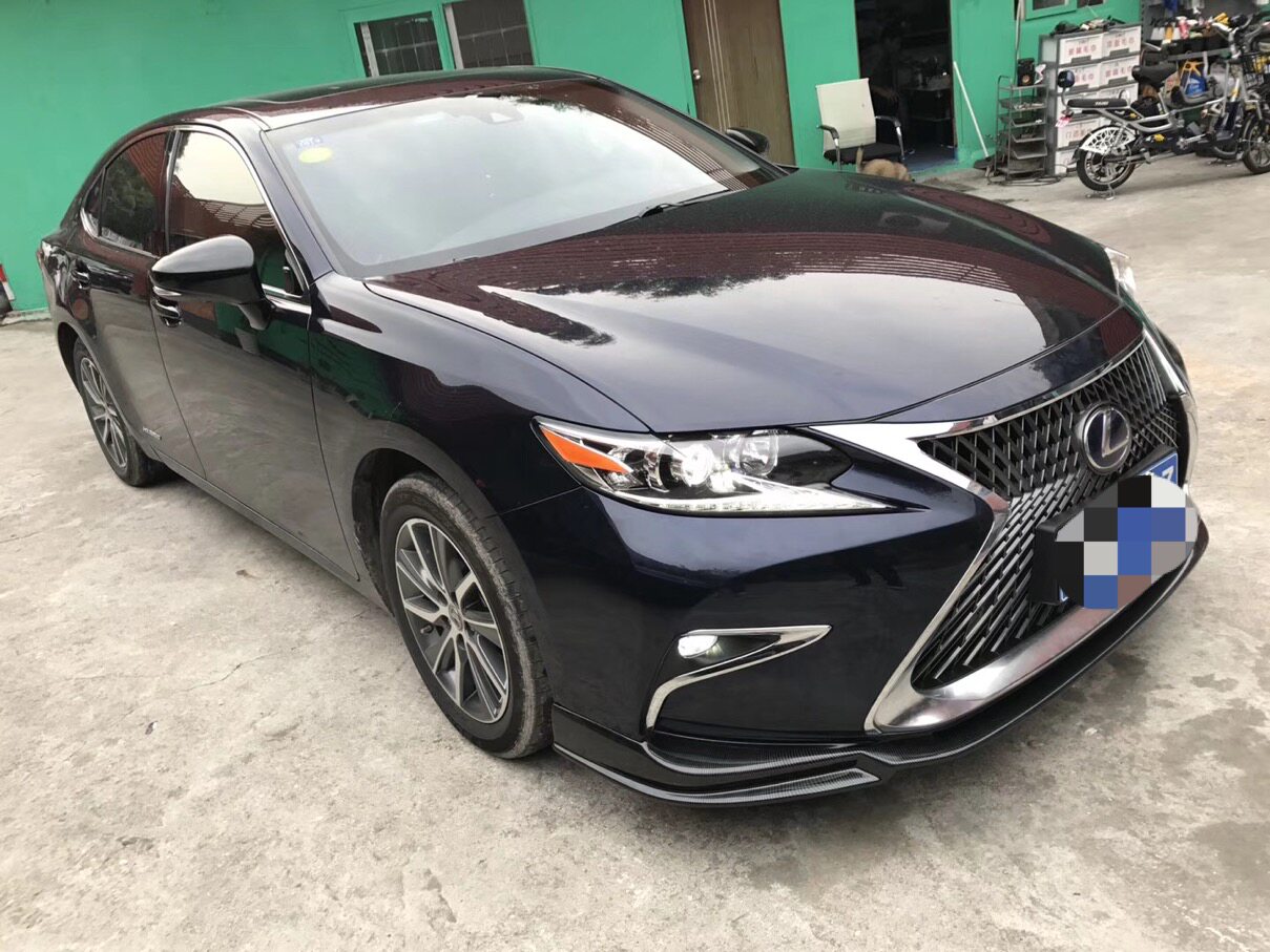 适用于1520雷克萨斯es200es300h改装ls黑色中网老改新前杠汽车包围