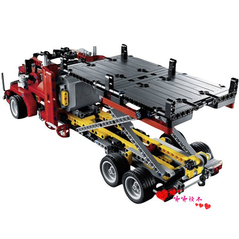 lego乐高8109科技机械系列电动平板拖车卡车建构