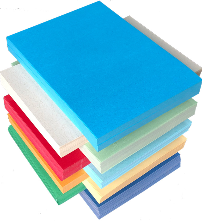 皮纹包邮胶装儿童卡纸凤尾打印纸彩色皮纸封皮装订耗材