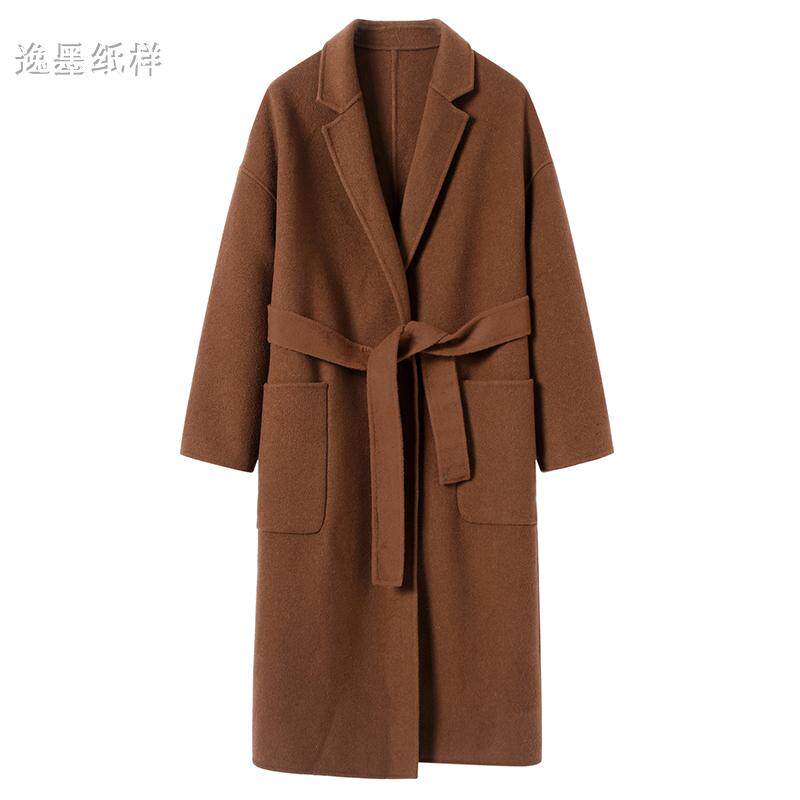 逸墨衣服图纸服装裁剪样板实物女装双面羊绒工作服