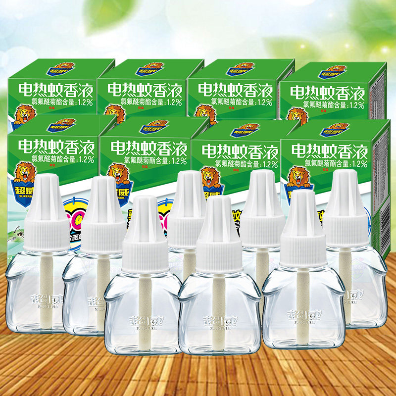 超威液体不含8瓶薄荷雨后补充电热灭蚊式驱蚊香液