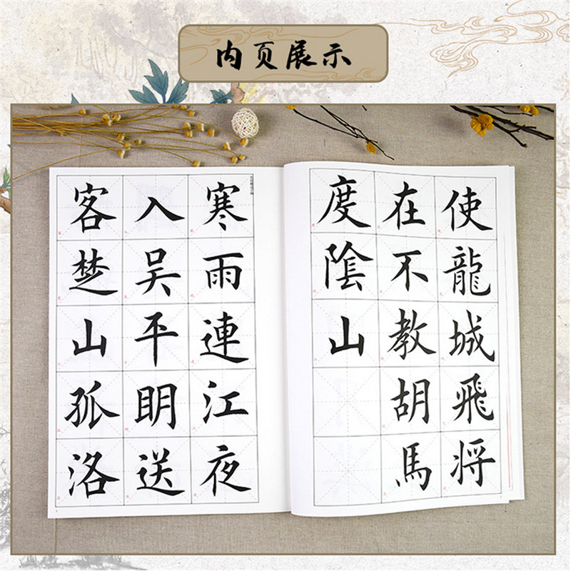 田雪松雪松楷书字帖毛笔套装小学生古诗词五言七言书法