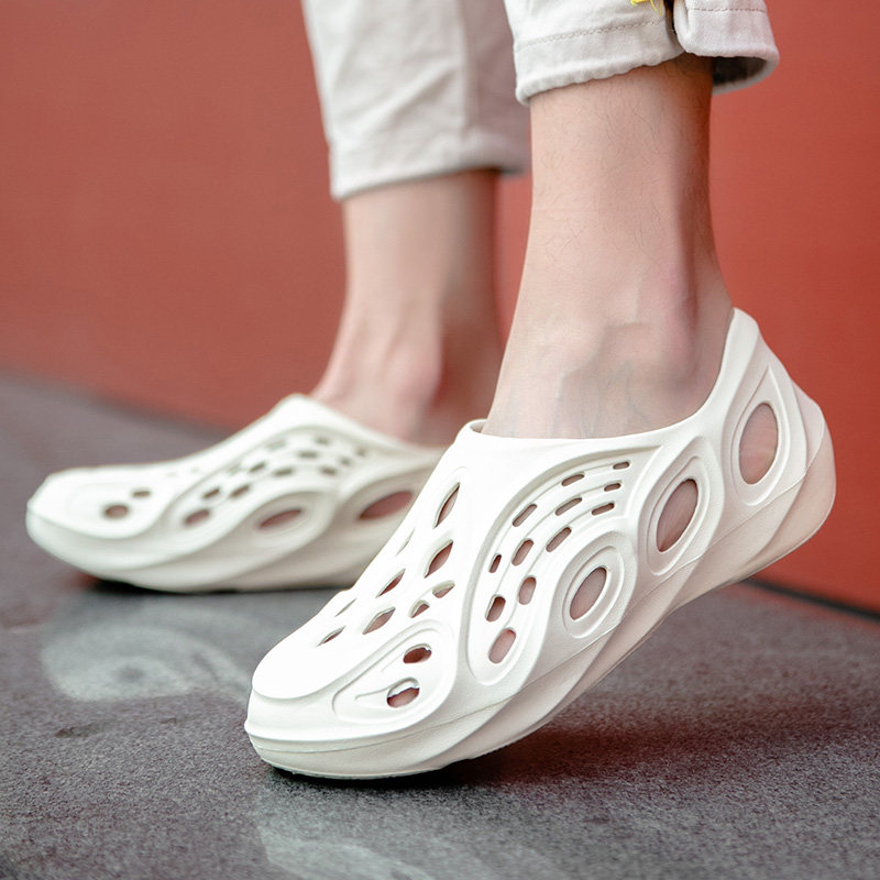 洞洞鞋男潮流夏季男士韩版个性防滑软底花园洞洞鞋