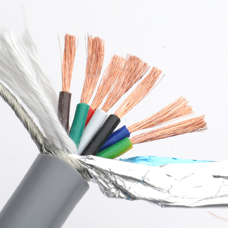 高柔性油耐折平耐trvvp12电缆屏蔽拖链柔性软线护套线