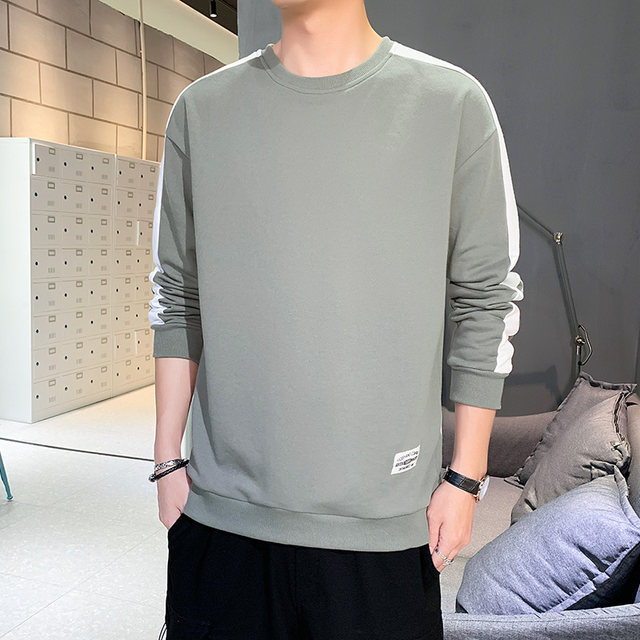 Sweater men's round neck autumn 2020 new Korean Fashion Top Casual loose long sleeve t-shirt men's clothing Sweater men's round neck autumn 2020 new Korean Fashion Top Casual loose long sleeve t-shirt men's clothing